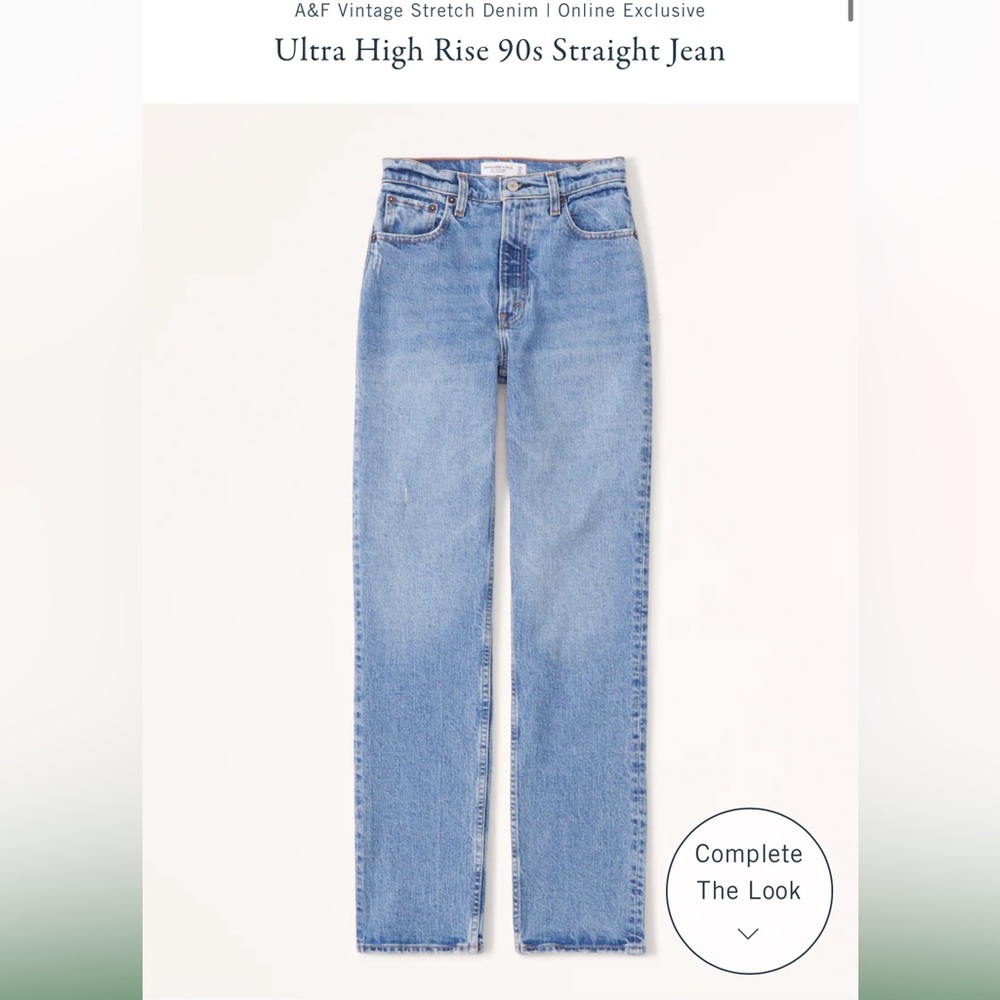 NWT Abercrombie & Fitch 90s Straight Jeans